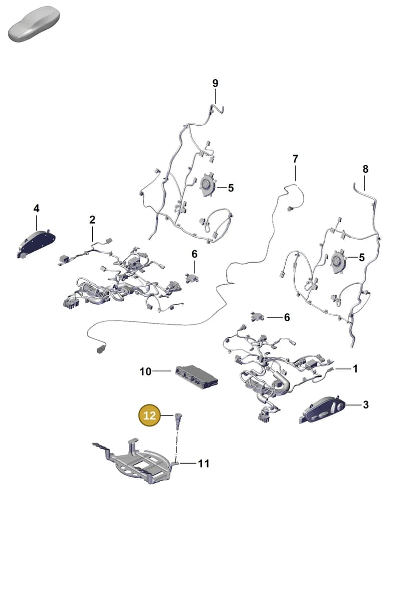 PAB941117 — Porsche Cayenne Coupe (2023-2023) diagram p60817510, position 12