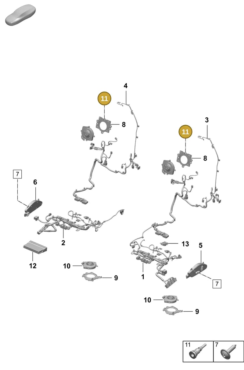 PAB941117 — Porsche Macan (2024-2024) diagram p61817520, position 11