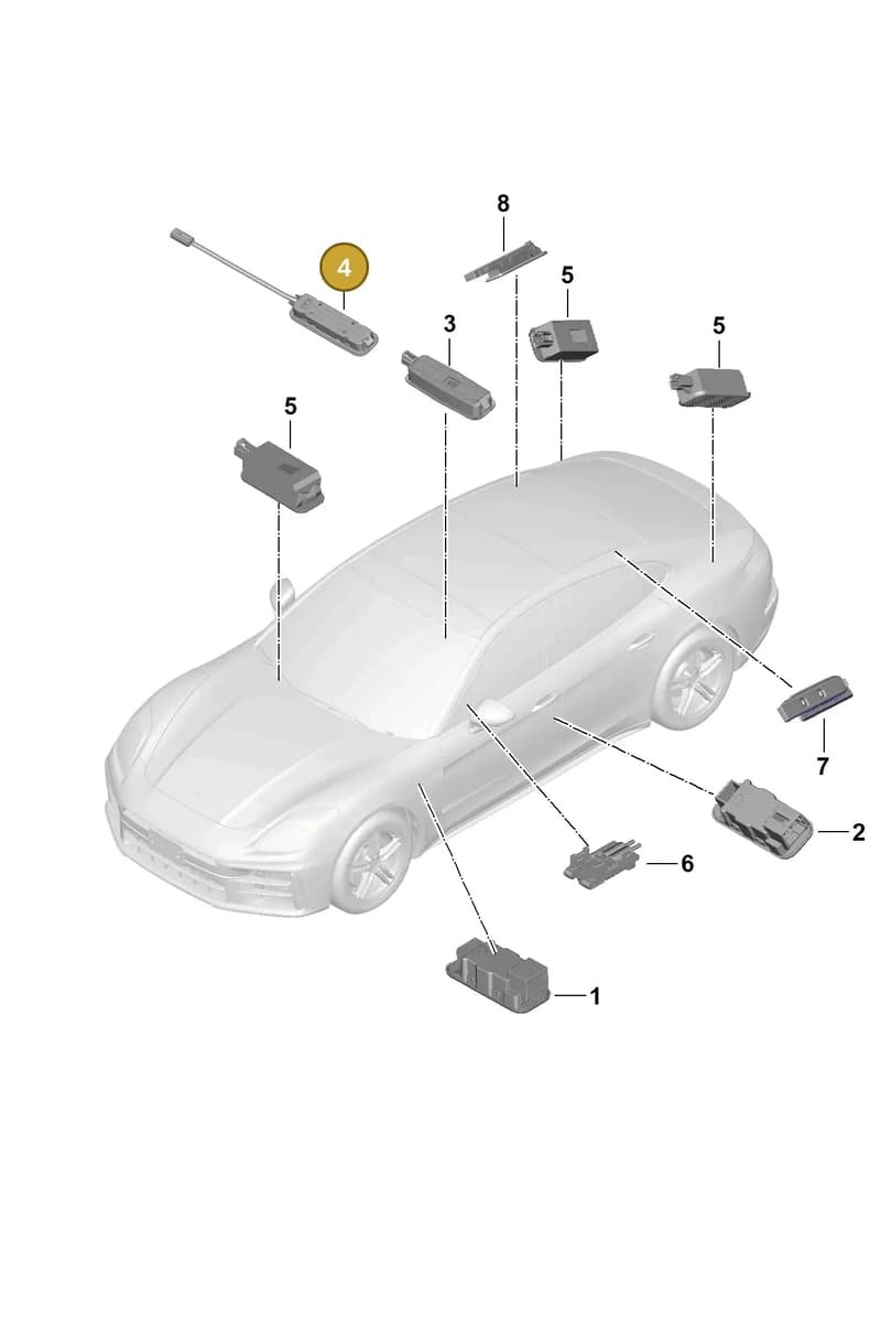 PAB947105 — Porsche Panamera (2023-2025) diagram p62905200, position 4
