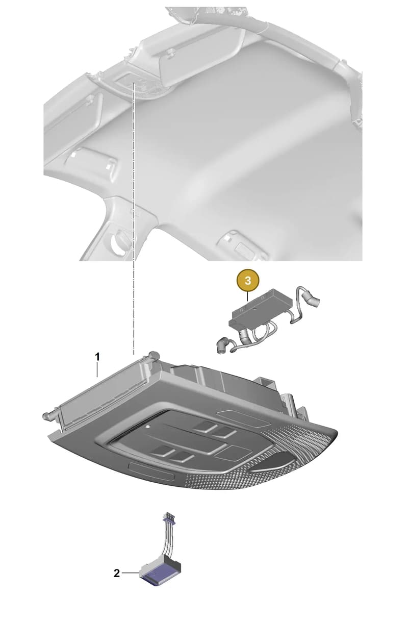 PAB951172A — Porsche Panamera (2023-2025) diagram p62905900, position 3