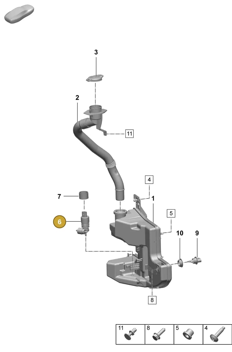 PAB955647 — Porsche Macan (2024-2024) diagram p61906200, position 6