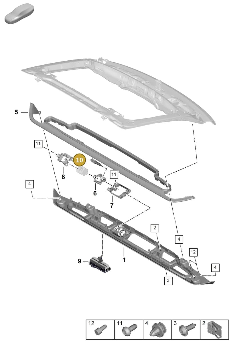 PAB955993 — Porsche Panamera (2023-2025) diagram p62803130, position 10