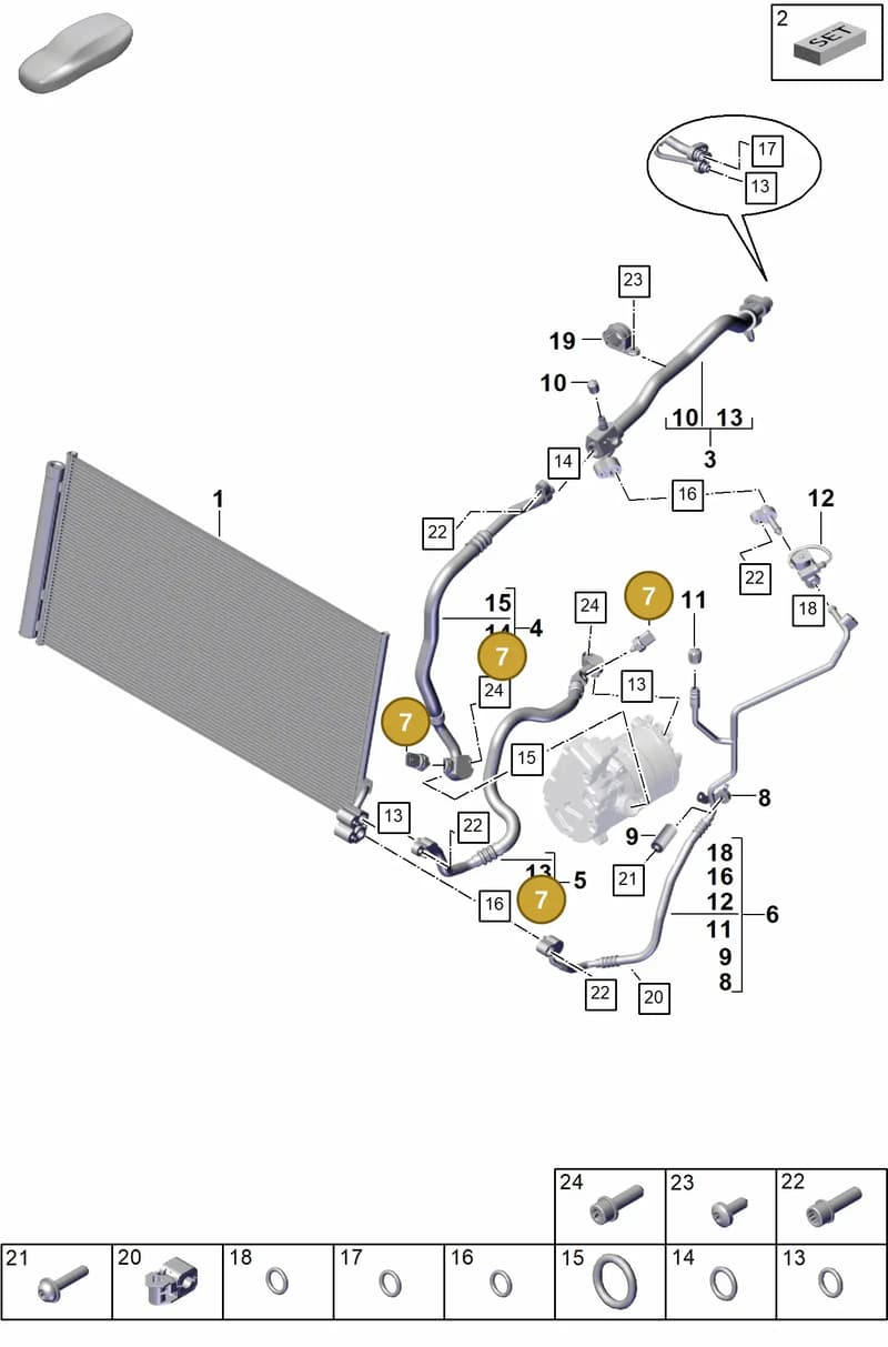 PAB959603B — Porsche Panamera (2023-2025) diagram p62815600, position 7