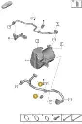 PAB959603B Porsche Pressure and Temperature Sensor