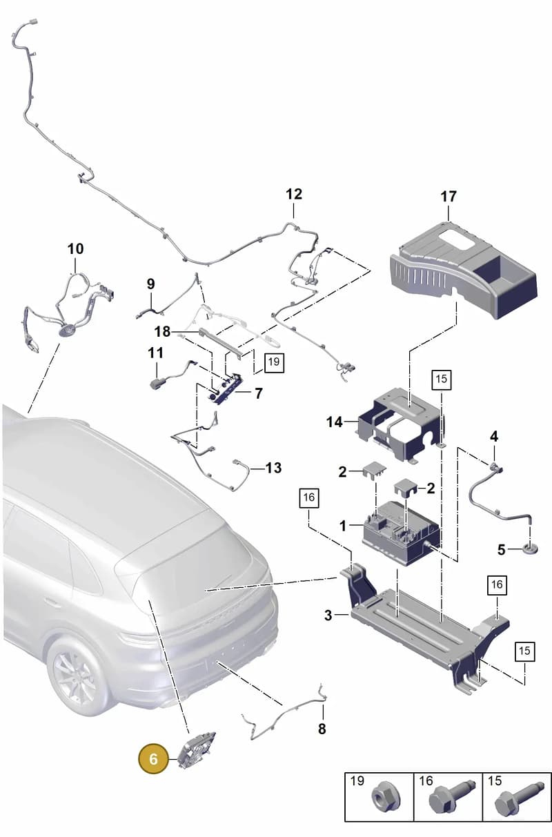 PAB959682 — Porsche Cayenne Coupe (2023-2023) diagram p60902400, position 6