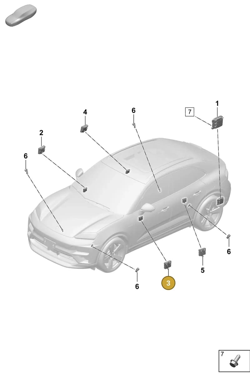PAB959793B — Porsche Macan (2024-2024) diagram p61901200, position 3