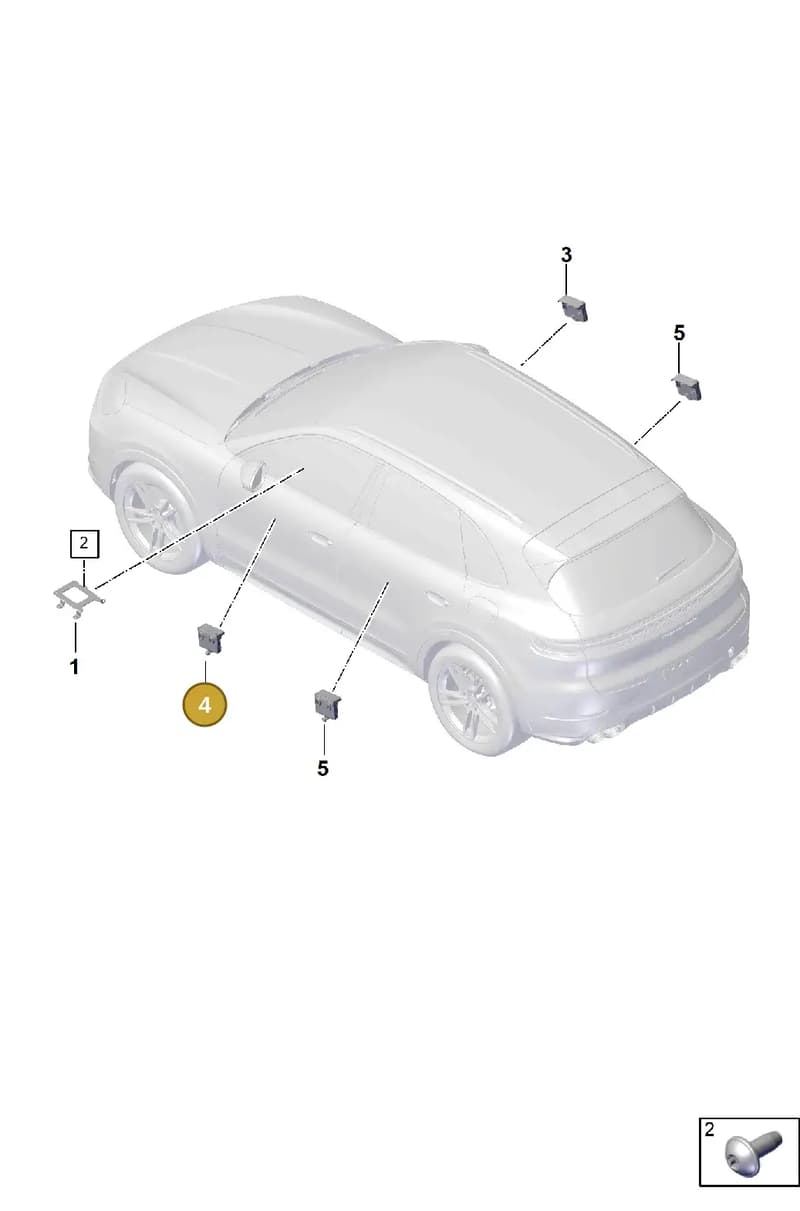 PAB959793 — Porsche Cayenne Coupe (2023-2023) diagram p60901200, position 4