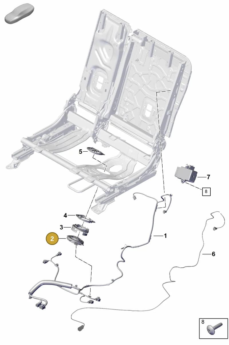 PAB963575 — Porsche Cayenne Coupe (2023-2023) diagram p60818500, position 2