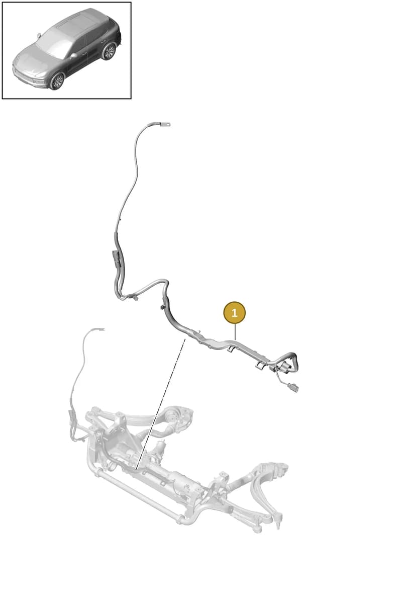 PAB971111M — Porsche Cayenne (2017-2023) diagram p51902050, position 1