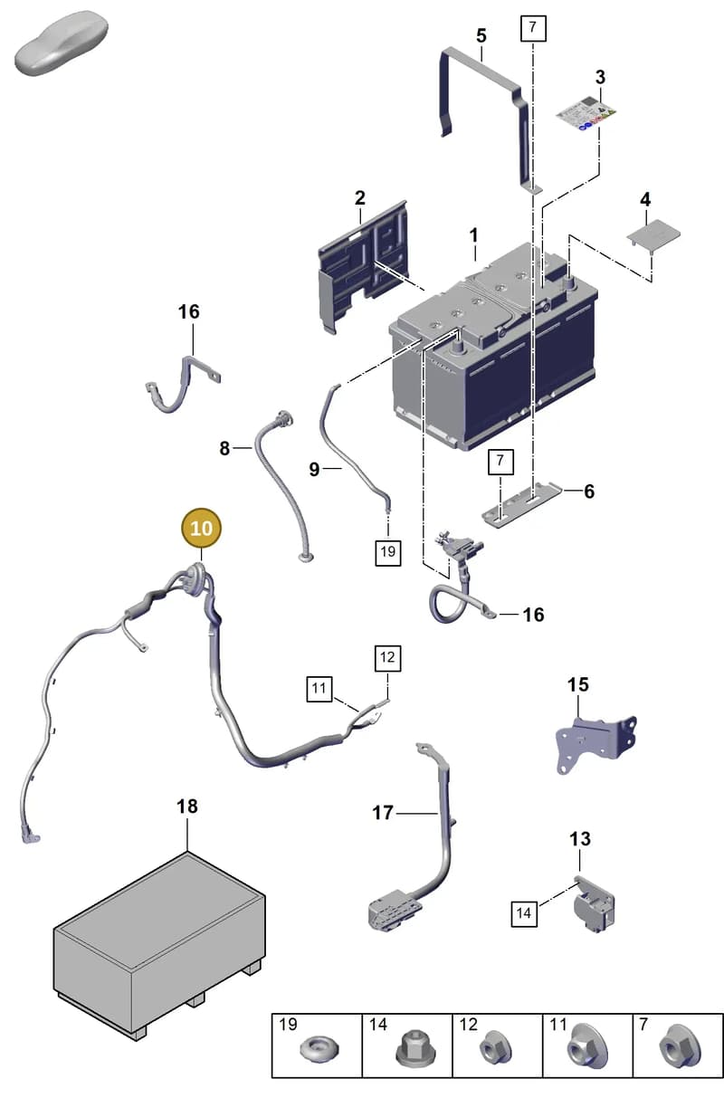 PAB971225AA — Porsche Cayenne Coupe (2023-2023) diagram p60902300, position 10