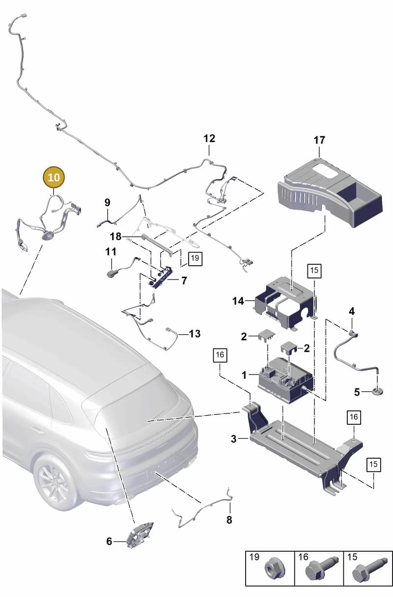 PAB971227B — Porsche Cayenne Coupe (2023-2023) diagram p60902400, position 10