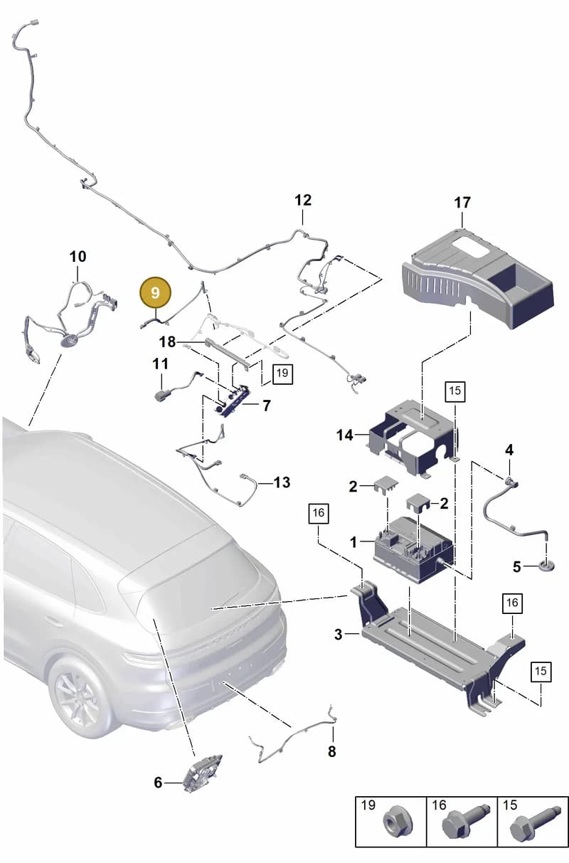 PAB971534A — Porsche Cayenne Coupe (2023-2023) diagram p60902400, position 9