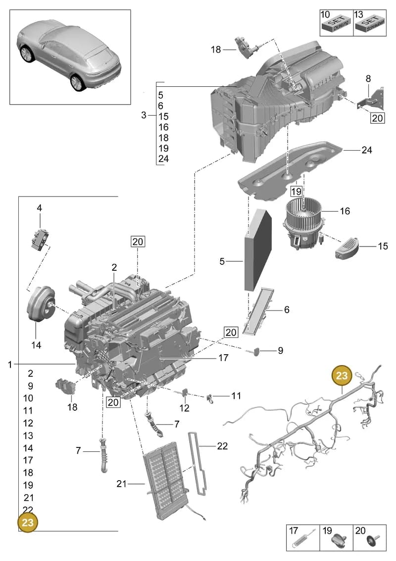 PAB97156600 — Porsche Macan (2018-2022) diagram p52814000, position 23