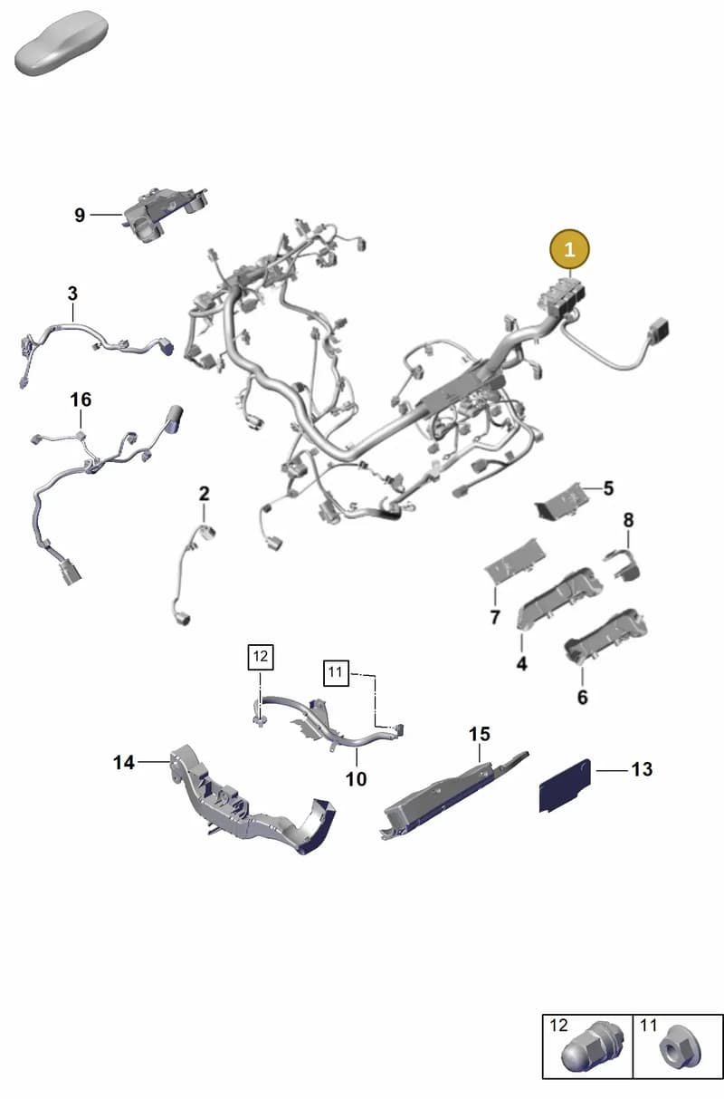 PAB97159500 — Porsche Cayenne Coupe (2023-2023) diagram p60903200, position 1