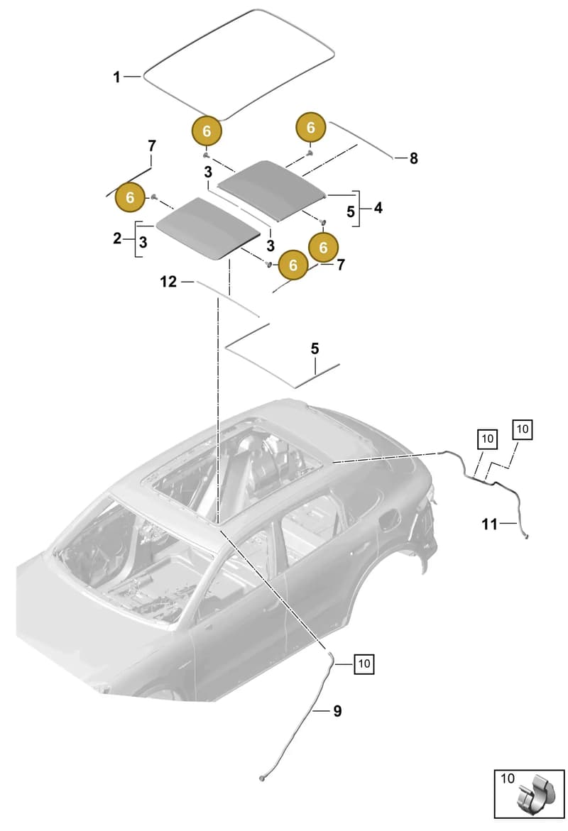 PAB97164800 — Porsche Cayenne (2017-2023) diagram p51811000, position 6