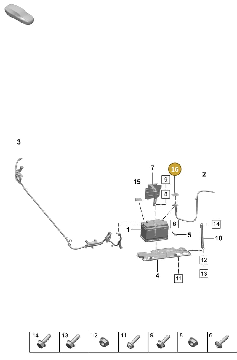 PAB971813 — Porsche Macan (2024-2024) diagram p61902300, position 16
