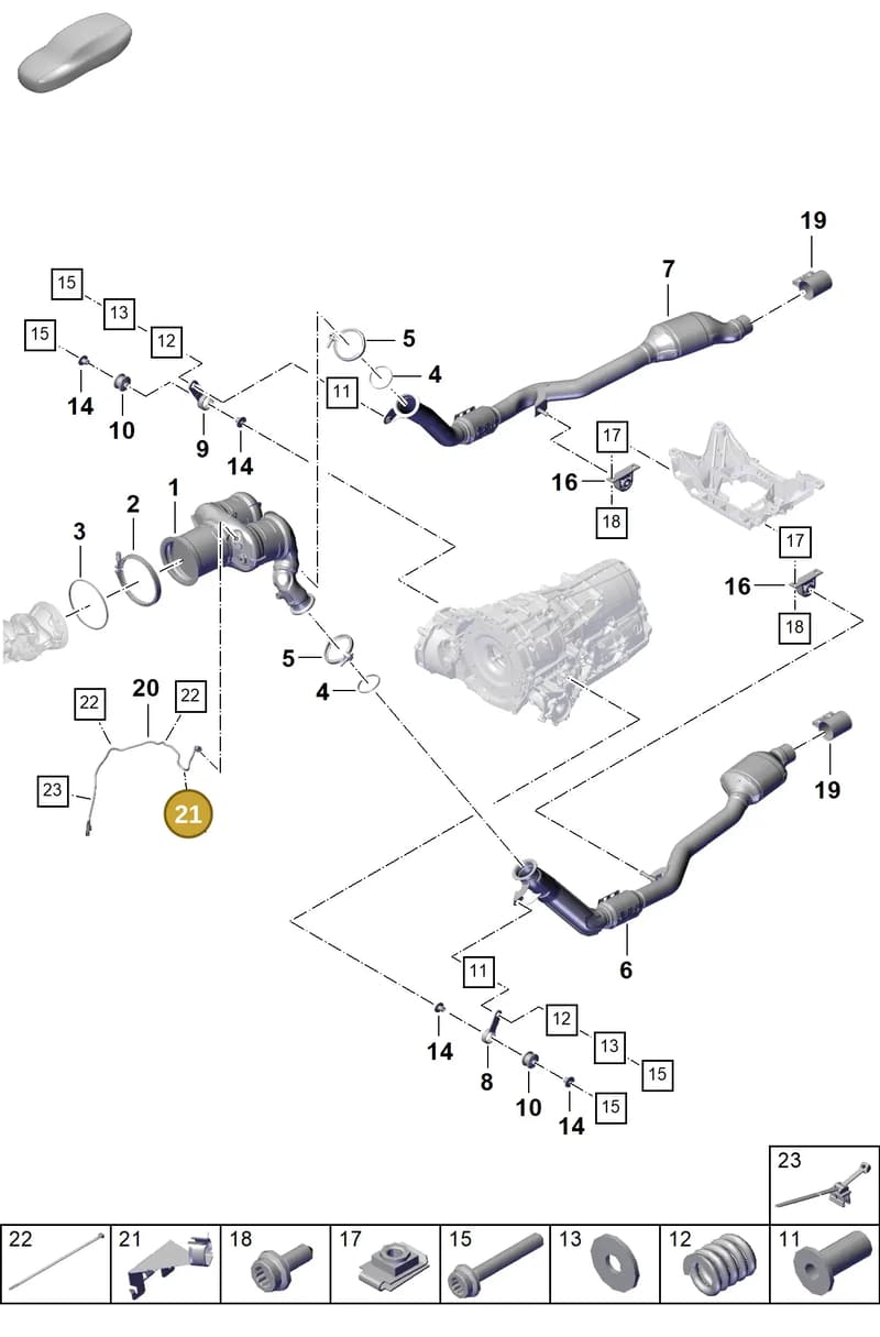 PAB971843 — Porsche Cayenne Coupe (2023-2023) diagram p60202220, position 21
