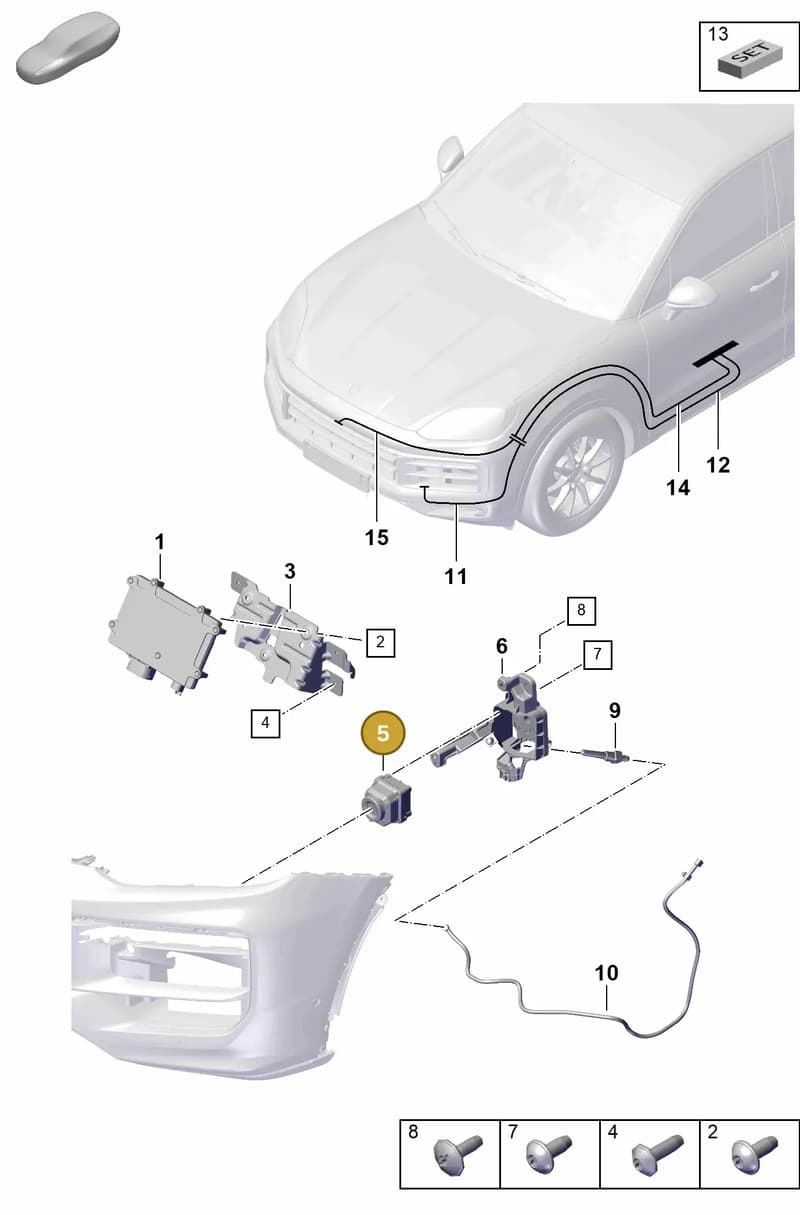 PAB980552A — Porsche Cayenne Coupe (2023-2023) diagram p60915200, position 5