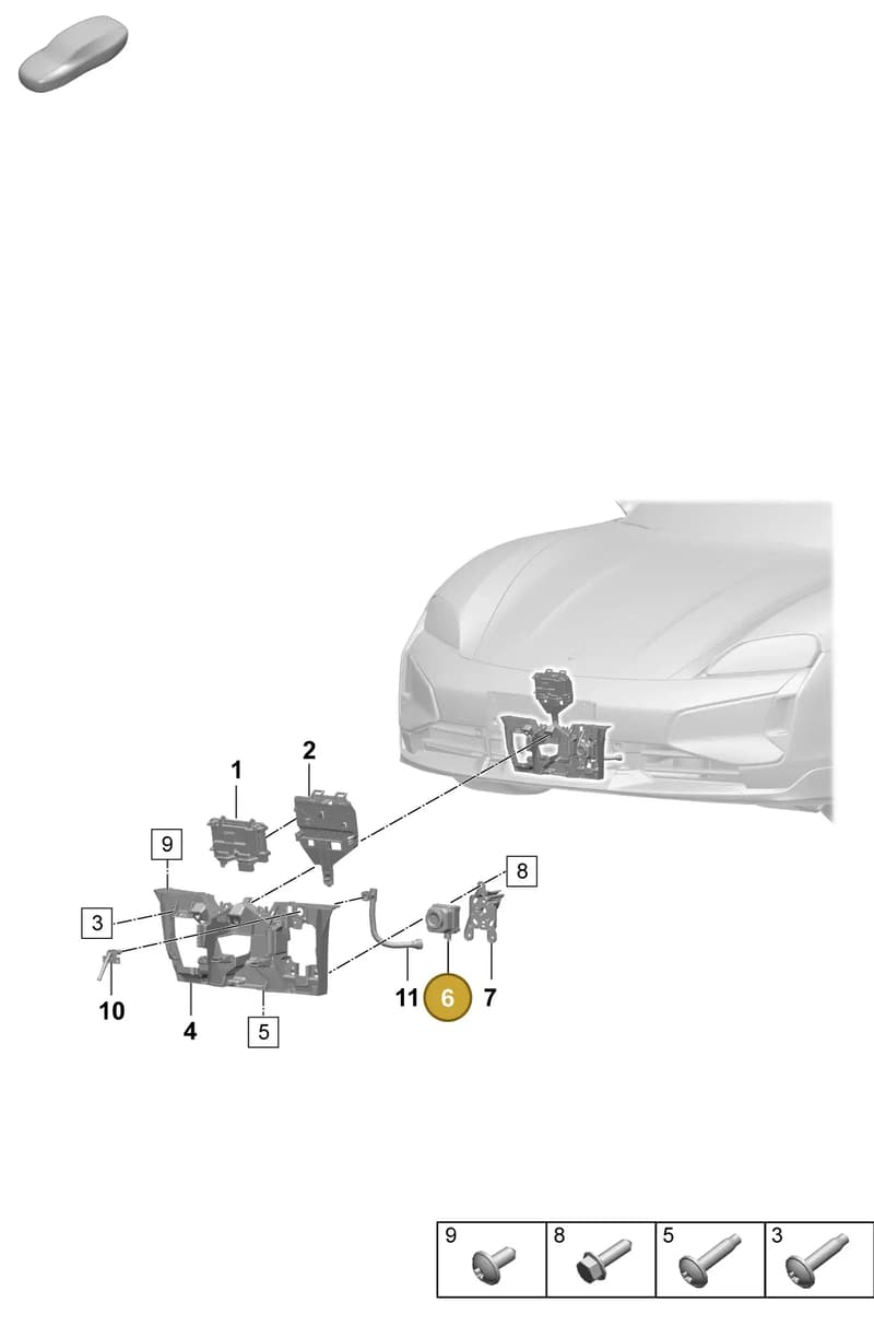 PAB980552A — Porsche Taycan Sport Turismo (2023-2025) diagram p64915200, position 6