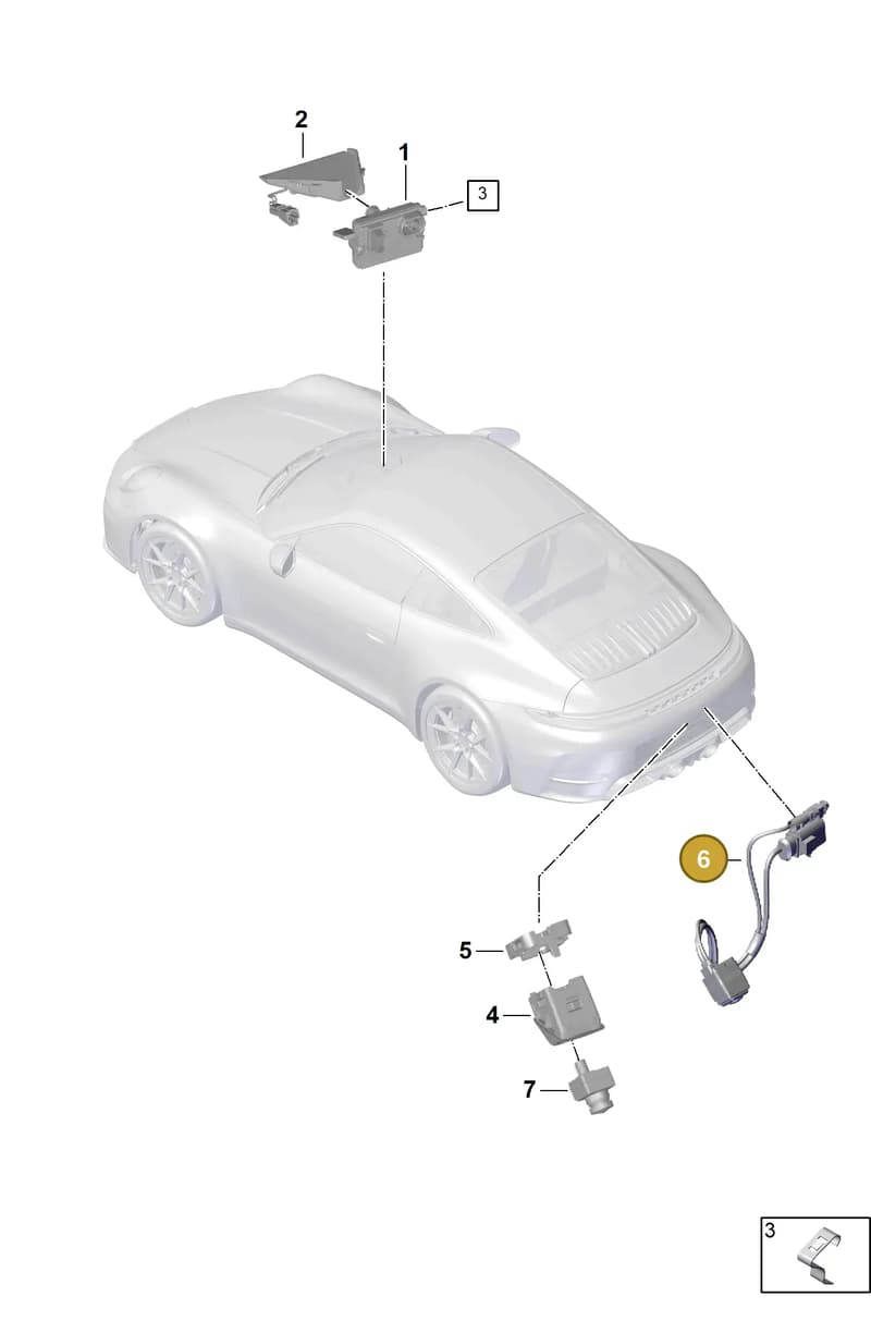 PAB980556 — Porsche 911 (2024-2025) diagram p63915100, position 6