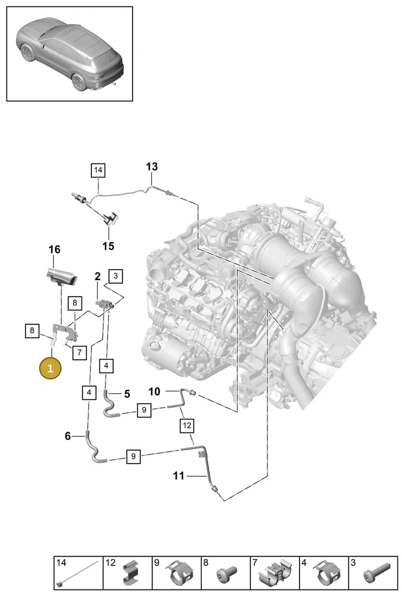 PAC103941 — Porsche Cayenne (2017-2023) diagram p51202220, position 1