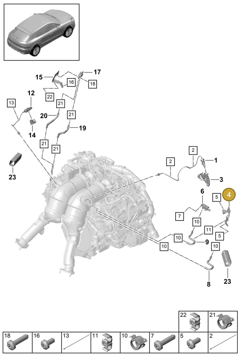 PAC103941A — Porsche Macan (2018-2022) diagram p52202400, position 4