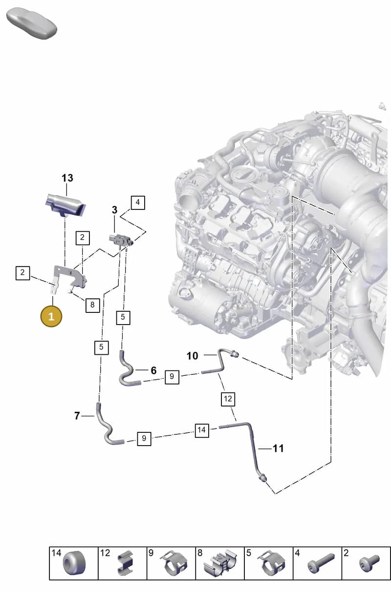 PAC103941 — Porsche Cayenne Coupe (2023-2023) diagram p60202310, position 1
