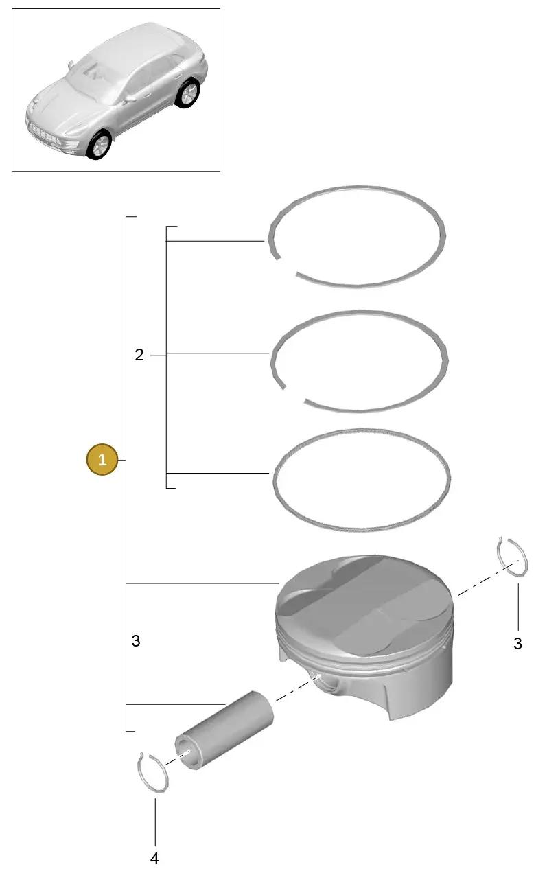 PAC107065B — Porsche Macan (2013-2018) diagram p44102050, position 1