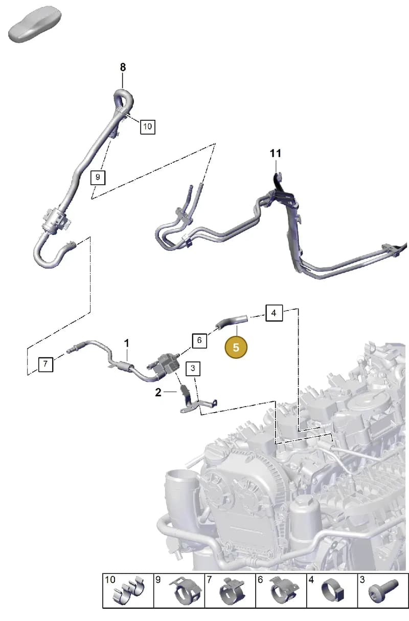 PAC133514B — Porsche Cayenne Coupe (2023-2023) diagram p60107300, position 5