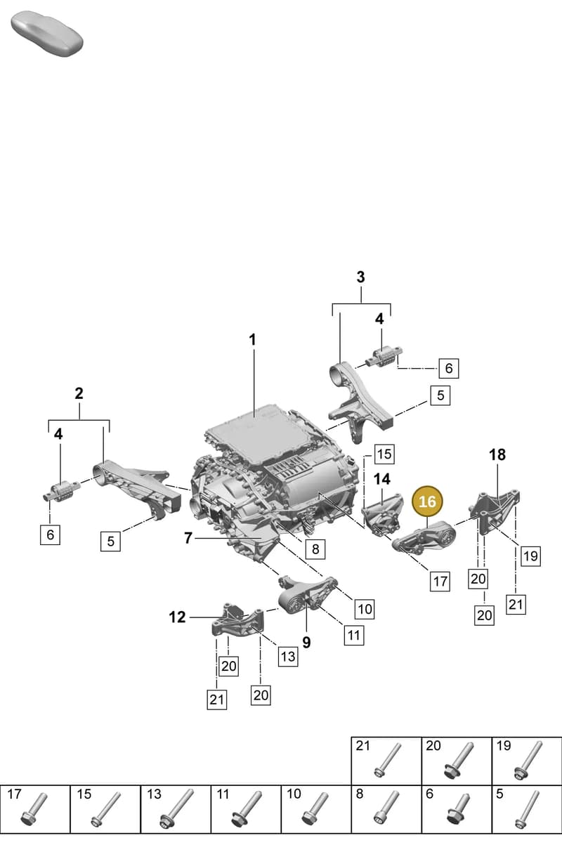 PAC199161 — Porsche Macan (2024-2024) diagram p61151100, position 16