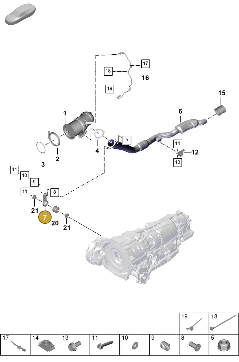 PAC253295 — Porsche Cayenne Coupe (2023-2023) diagram p60202230, position 7