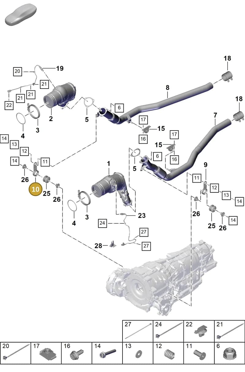 PAC253295 — Porsche Cayenne Coupe (2023-2023) diagram p60202260, position 10