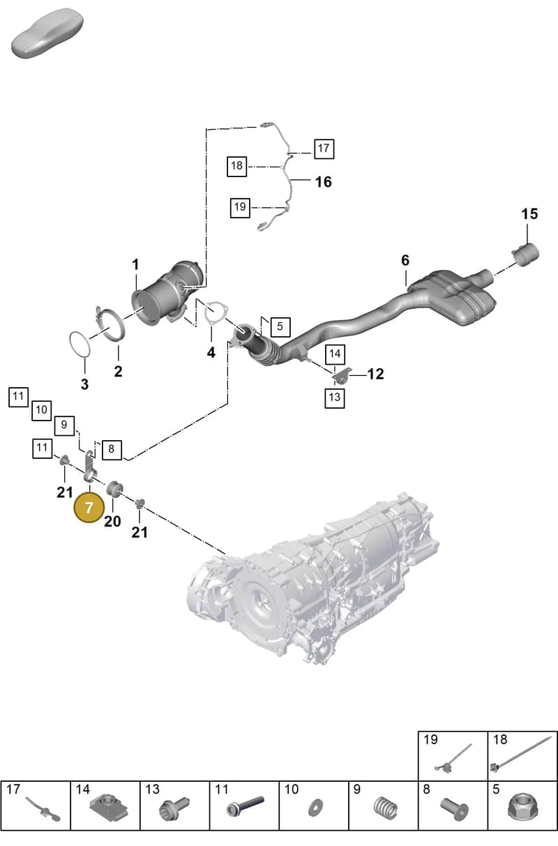 PAC253295 — Porsche Cayenne Coupe (2023-2023) diagram p60202210, position 7