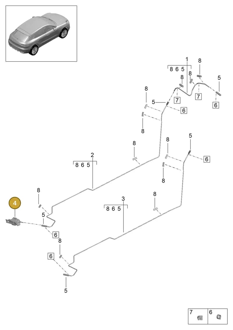 PAC26116300 — Porsche Macan (2018-2022) diagram p52813900, position 4