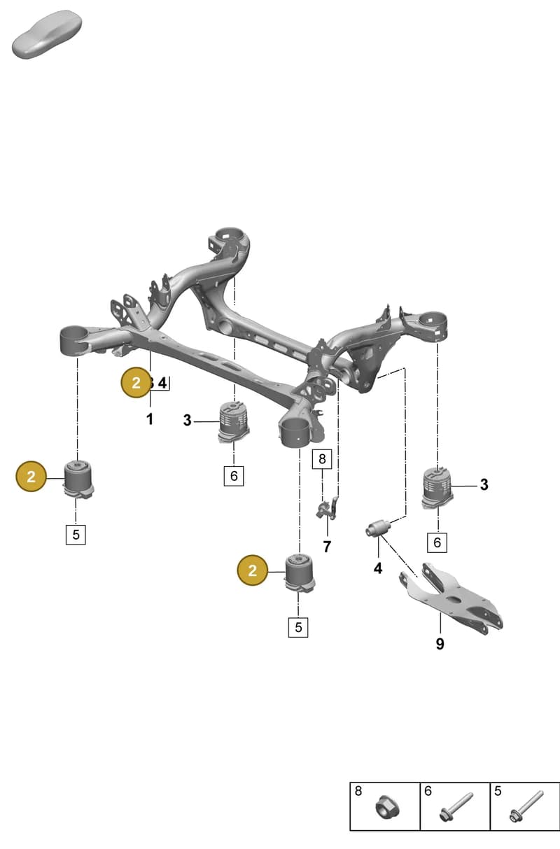 PAC505145 — Porsche Macan (2024-2024) diagram p61501000, position 2
