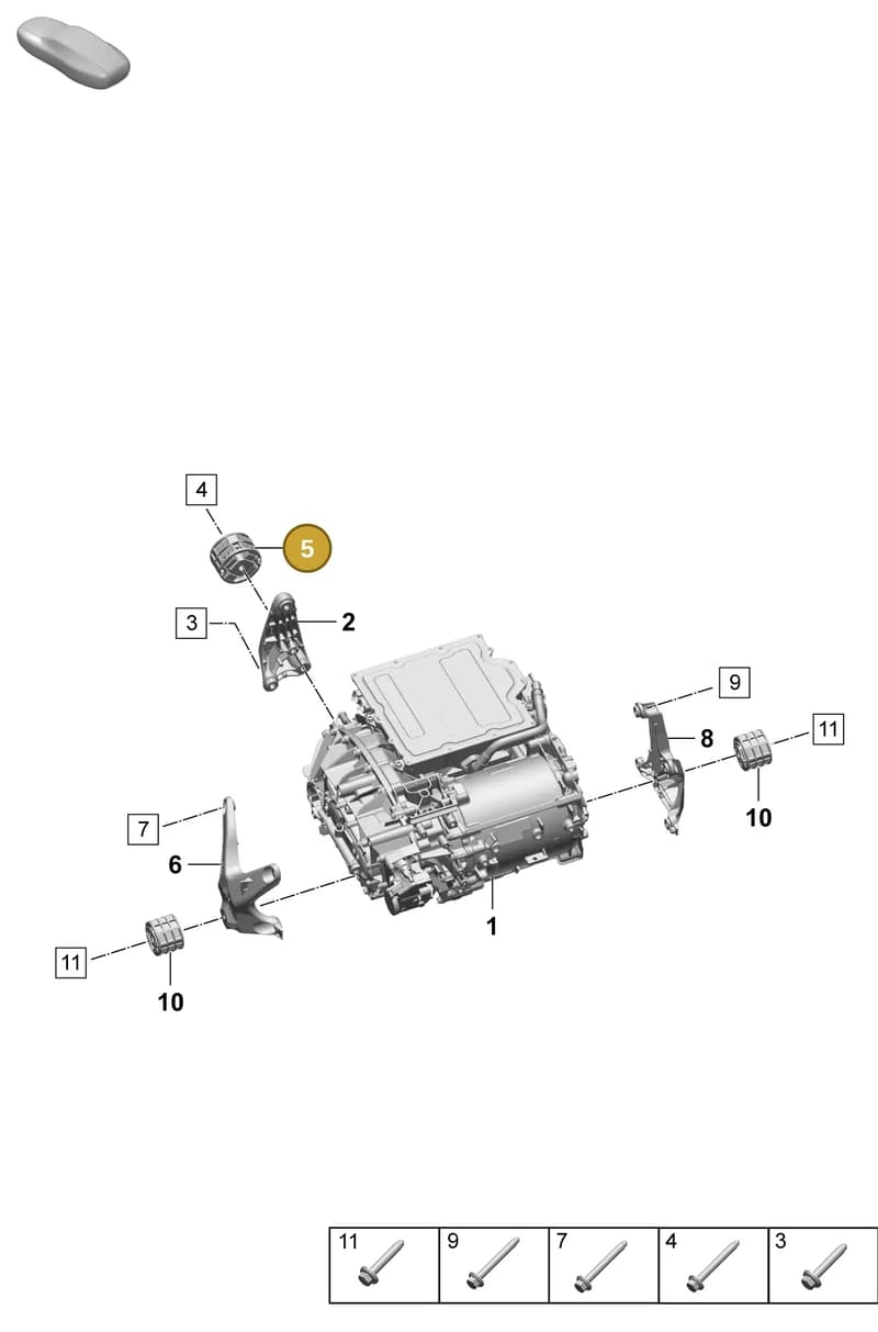 PAC599371 — Porsche Macan (2024-2024) diagram p61151130, position 5