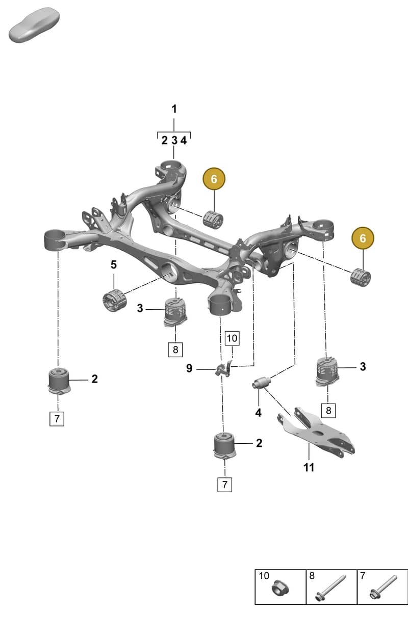 PAC599681A — Porsche Macan (2024-2024) diagram p61501010, position 6