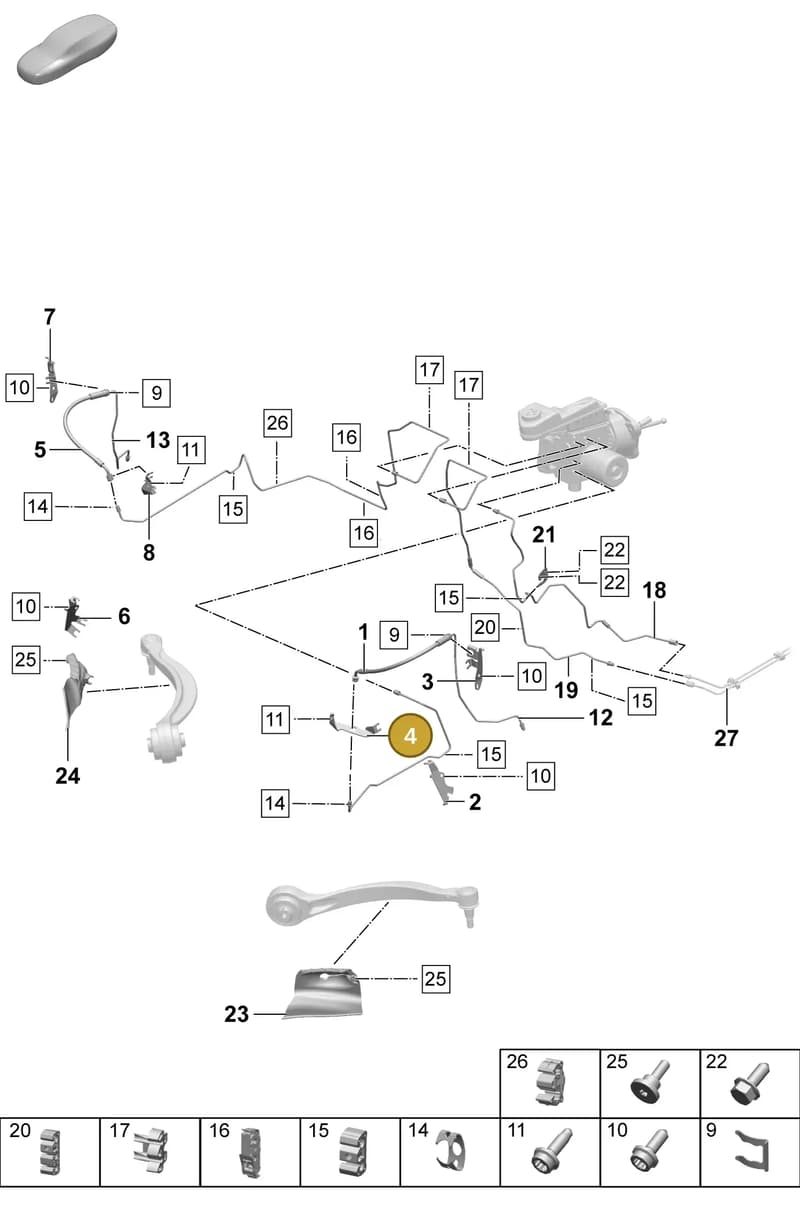 PAC611845 — Porsche Macan (2024-2024) diagram p61604010, position 4
