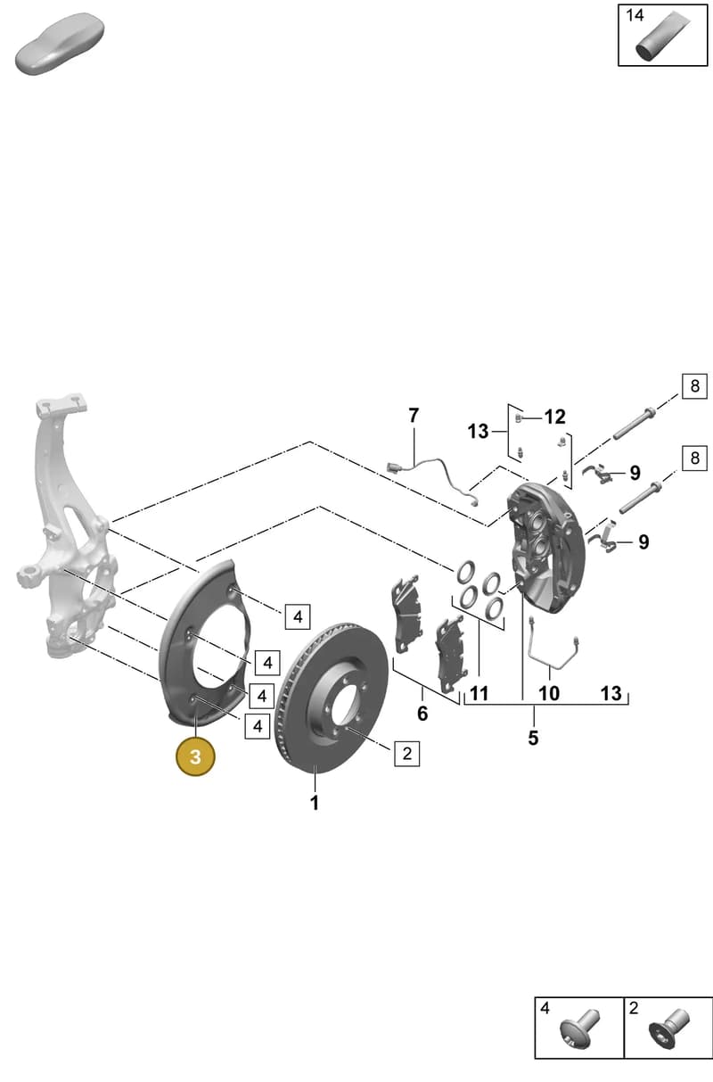 PAC615312E — Porsche Macan (2024-2024) diagram p61602000, position 3
