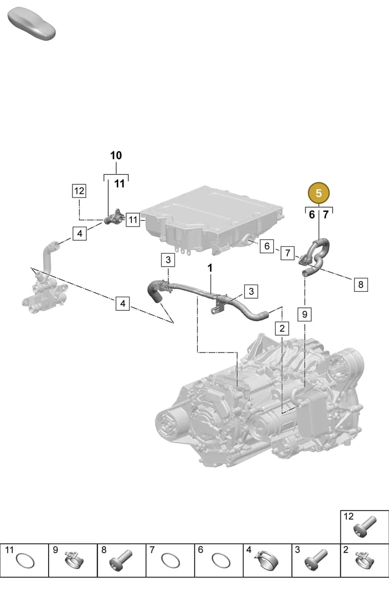 PAC901045 — Porsche Macan (2024-2024) diagram p61151010, position 5