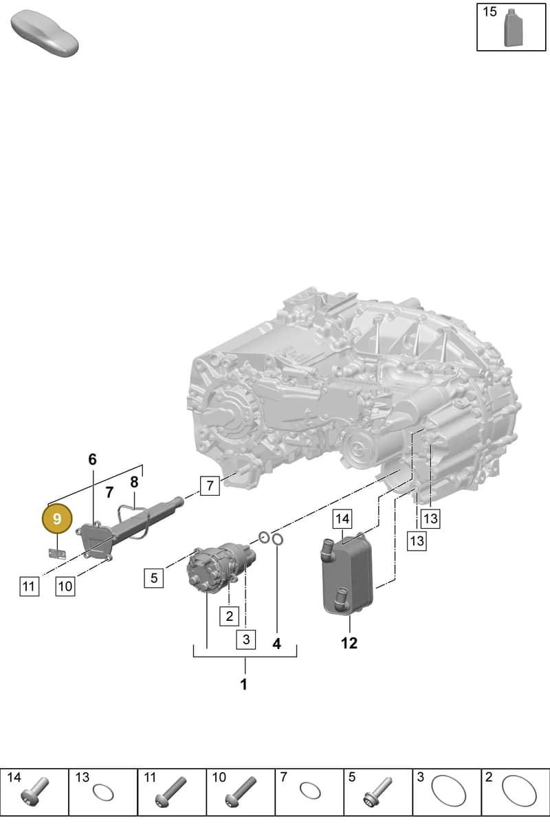 PAC901287 — Porsche Macan (2024-2024) diagram p61355120, position 9