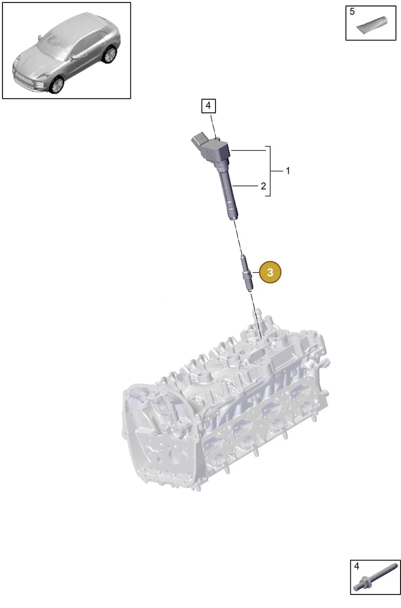 PAC905601 — Porsche Macan (2018-2022) diagram p52103040, position 3