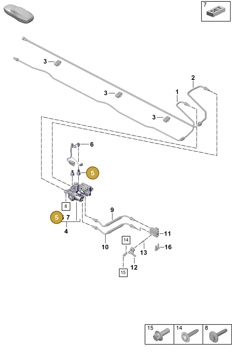 PAC906054E — Porsche 911 (2024-2025) diagram p63502150, position 5