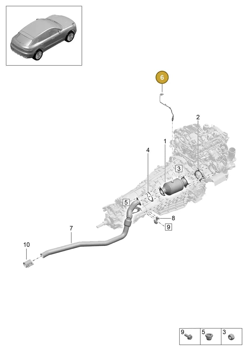 PAC906265C — Porsche Macan (2018-2022) diagram p52000151, position 6