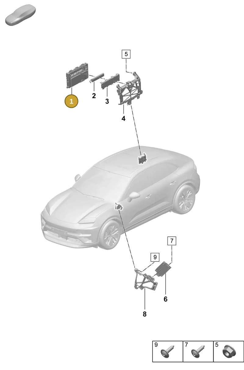 PAD035283MA — Porsche Macan (2024-2024) diagram p61901500, position 1