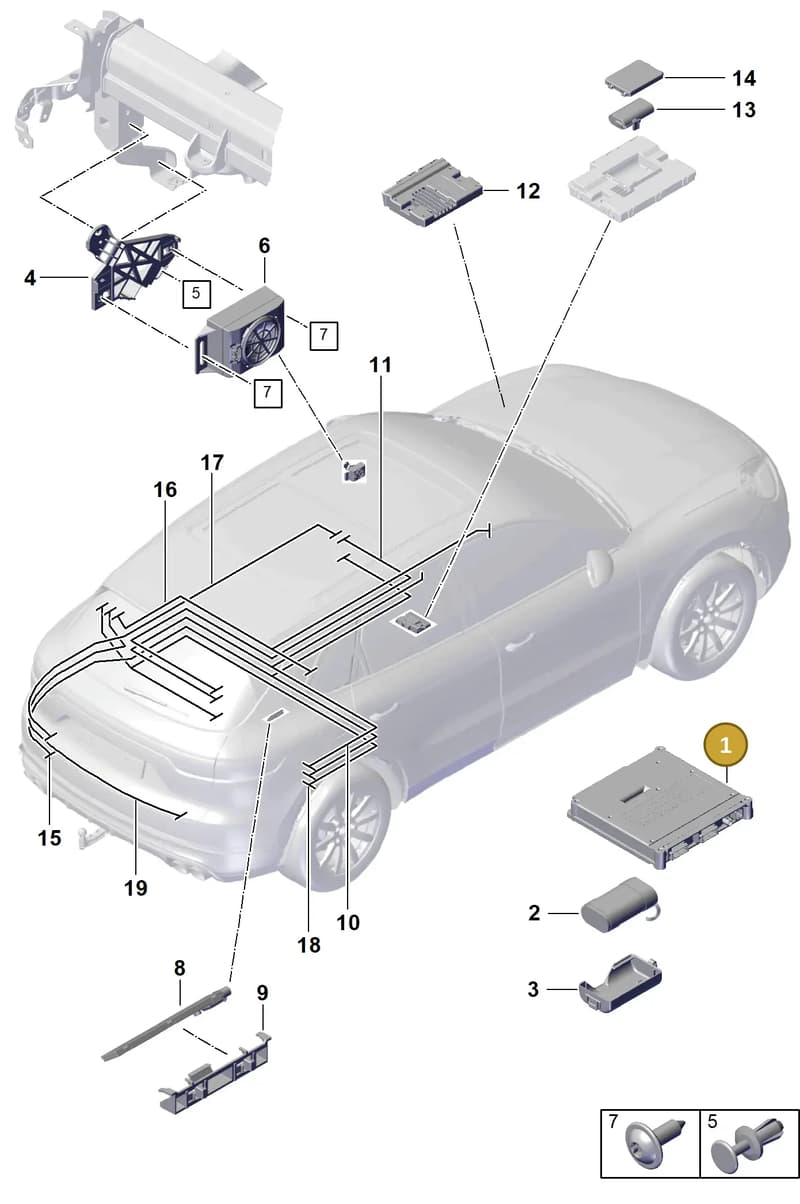 PAD035285D — Porsche Cayenne Coupe (2023-2023) diagram p60901500, position 1