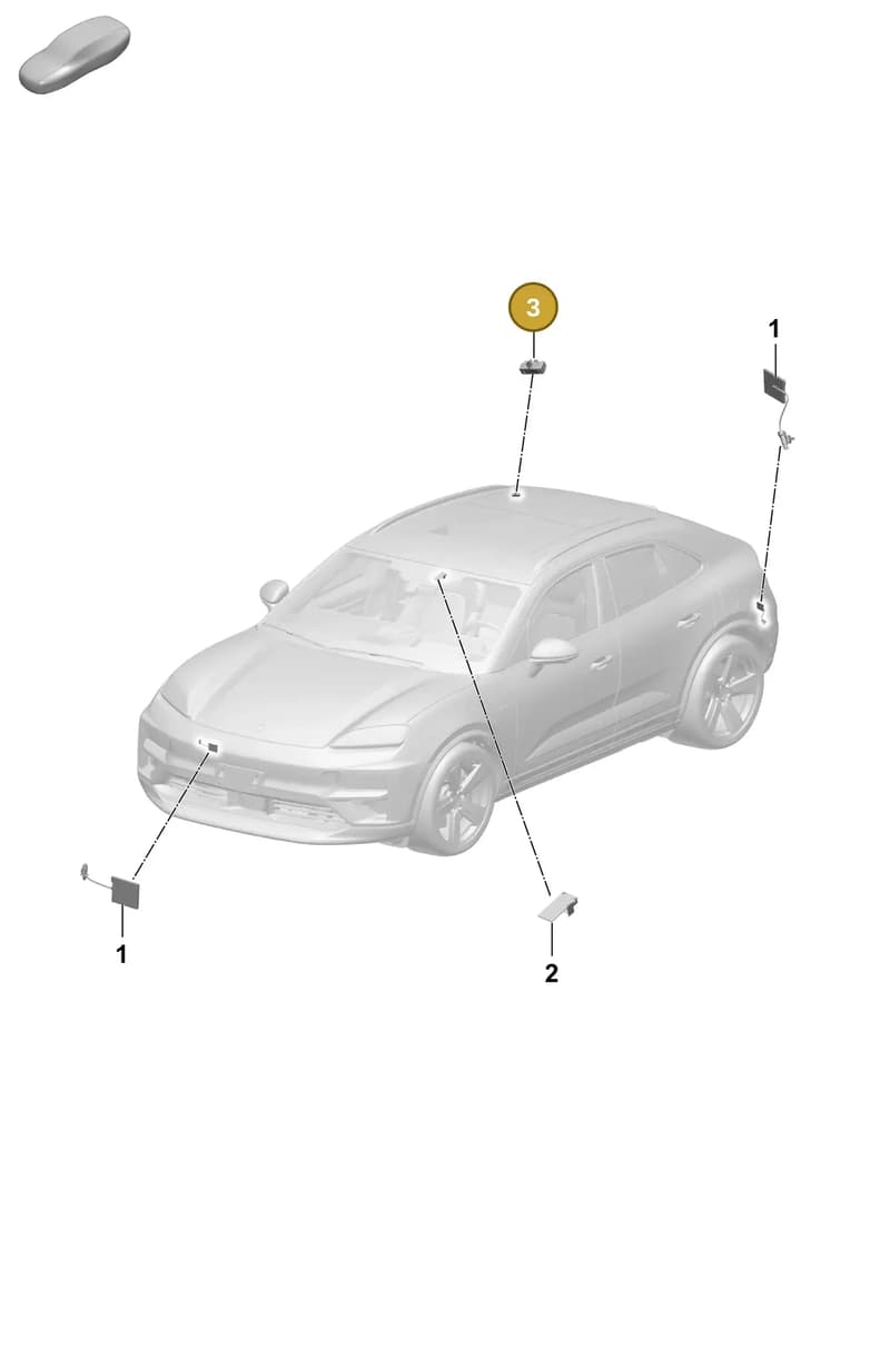 PAD035510A — Porsche Macan (2024-2024) diagram p61911200, position 3