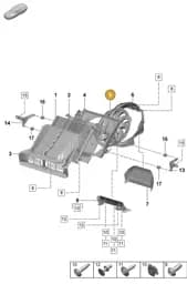 PAD121003 Porsche Radiator Fan