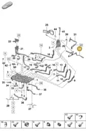 PAD121070A Porsche Coolant Pipe