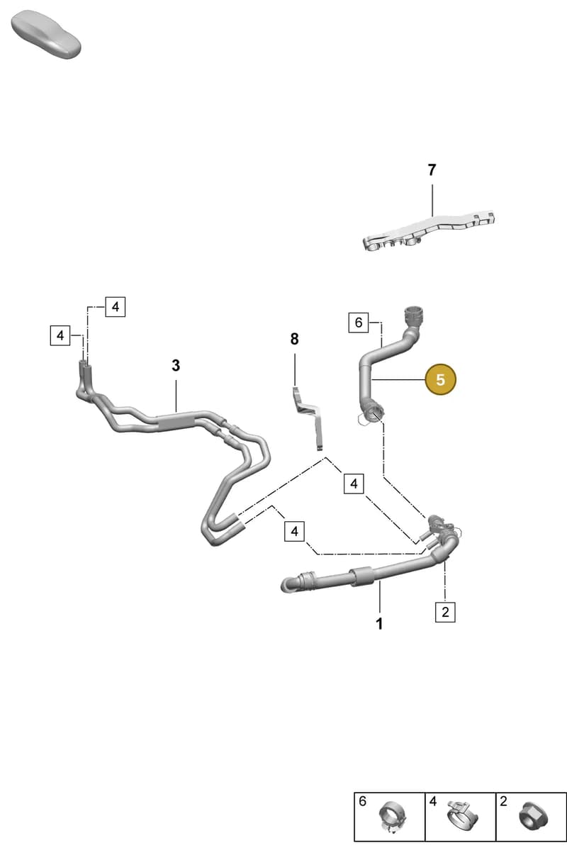 PAD121130 — Porsche Macan (2024-2024) diagram p61155070, position 5